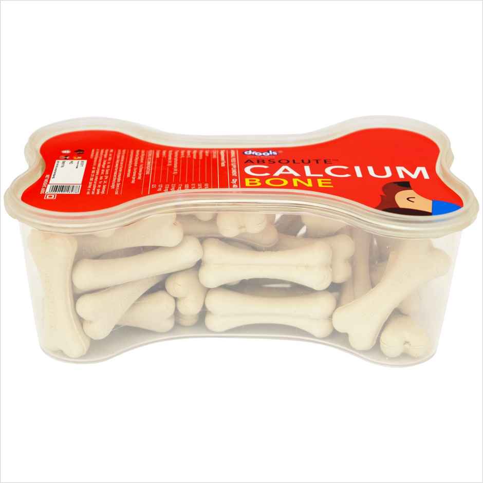 Drools Absolute Calcium Bone Jar | Dog Supplement - 40 Pieces