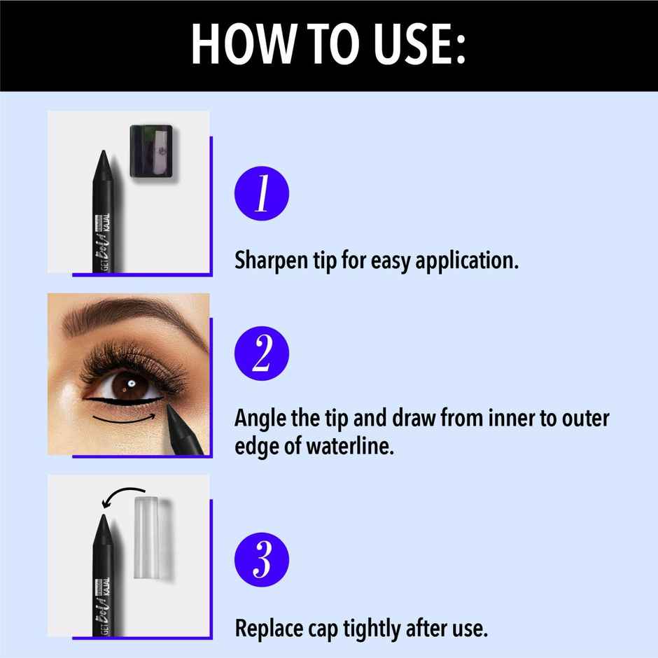 Blue Heaven Get Bold Kajal Pencil - Black