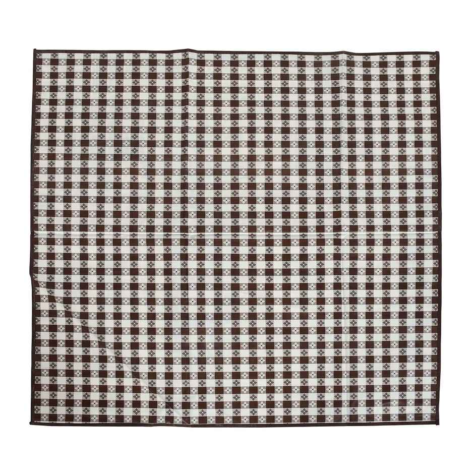 Kuber Industries PVC 36"x36" Bed Server Food Mat | Bedsheet Protection | Light Brown
