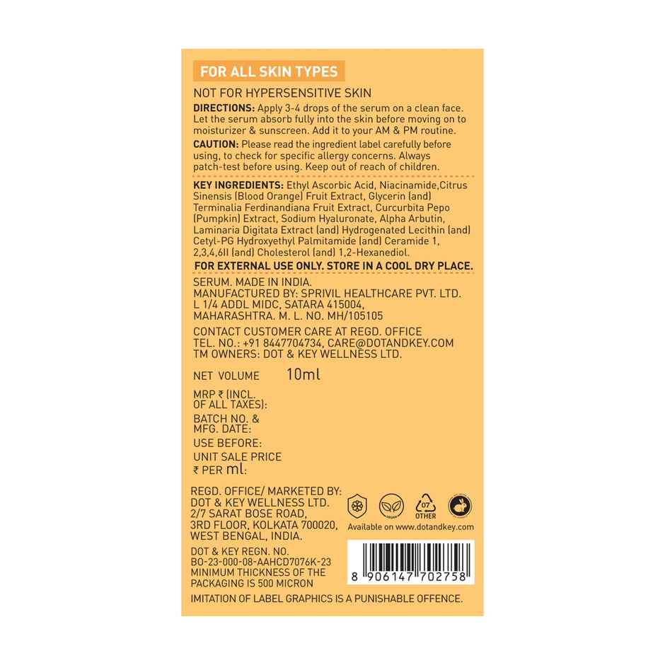 Dot & Key 10% Vitamin C+E, 5% Niacinamide Face Serum