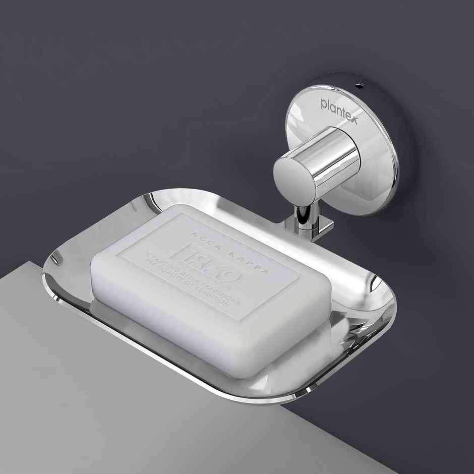 Plantex Masterpiece Soap Holder for Bathroom - Chrome