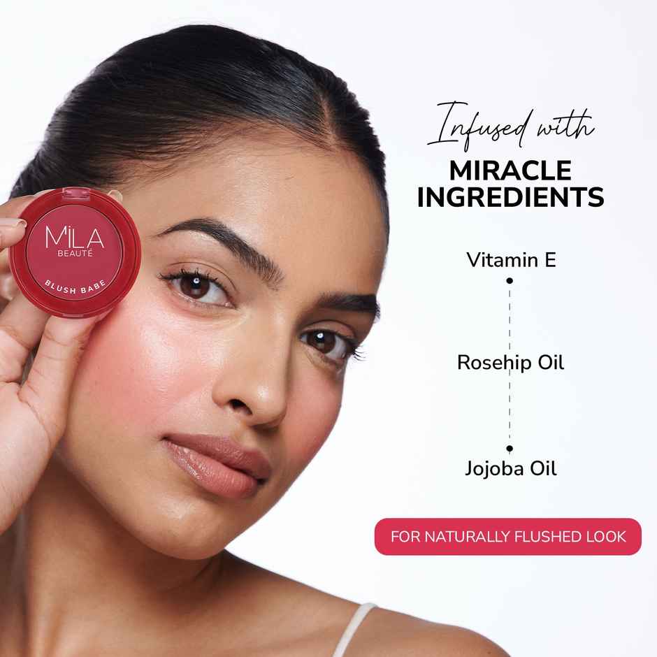 Mila Beaute Blush Babe Powder Blush - 01 Candy Pink