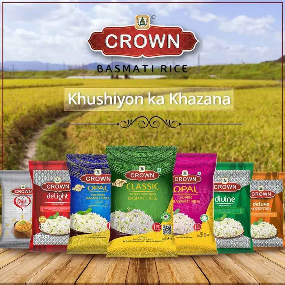 Crown Delight Basmati Rice (XXL Long grain Rice)