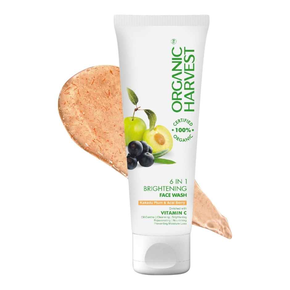 Organic Harvest 6 In1 Face Wash For Women Daily Use With Benefits Of Oil Control Cleansing