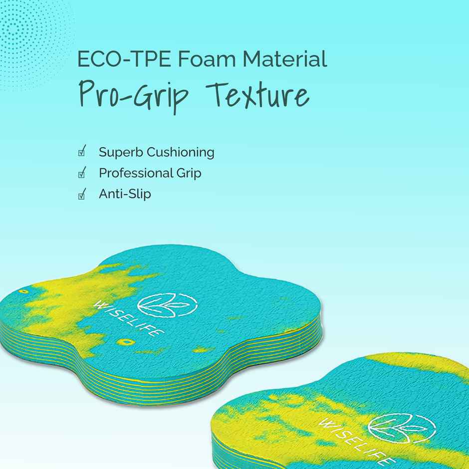 Wiselife 16mm Knee & Elbow Cushion Pad - Aqua Yellow (Set of 2)