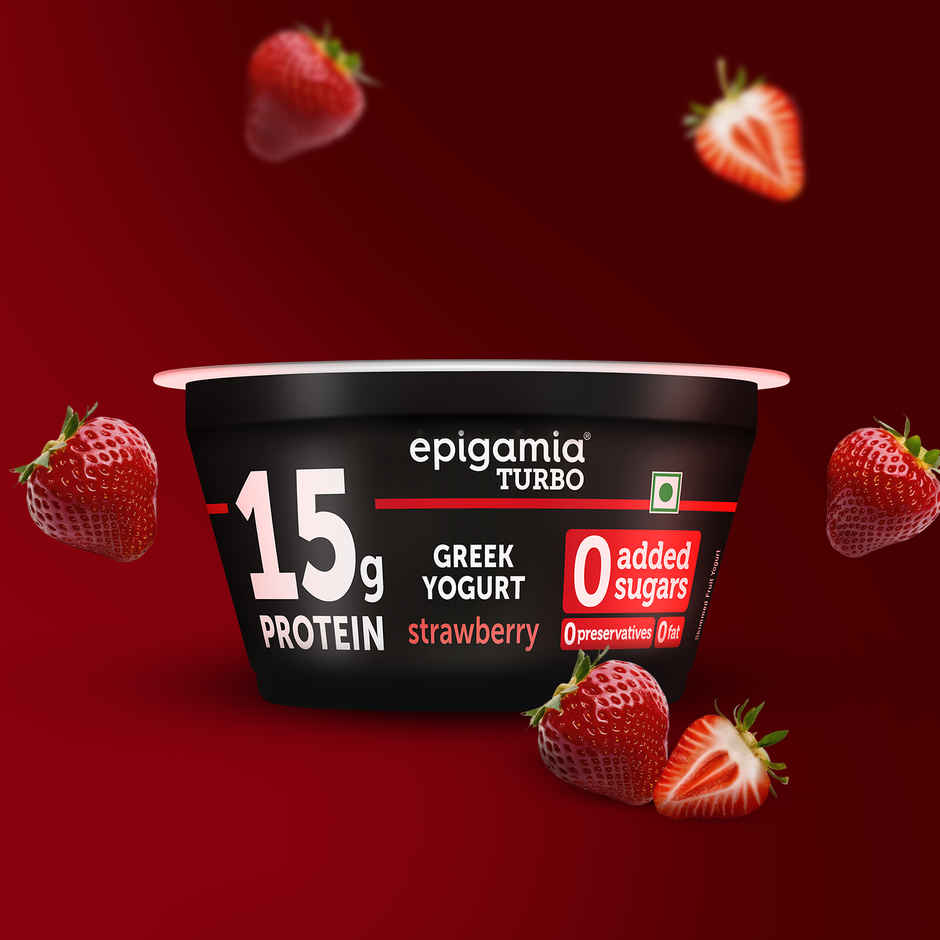 epigamia 15 g Protein Turbo Yogurt, Strawberry