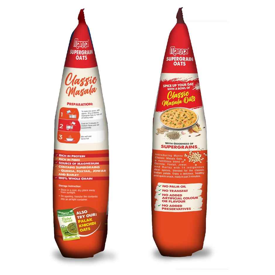 Manna Supergrains Oats - Masala Oats