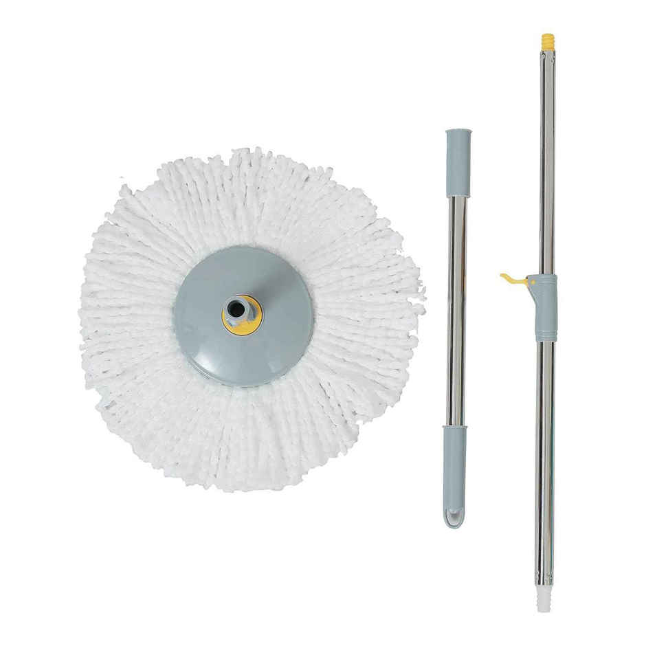 Esquire Elegant 360 Spin Bucket Mop Set With a Microfiber Refill - Yellow Color