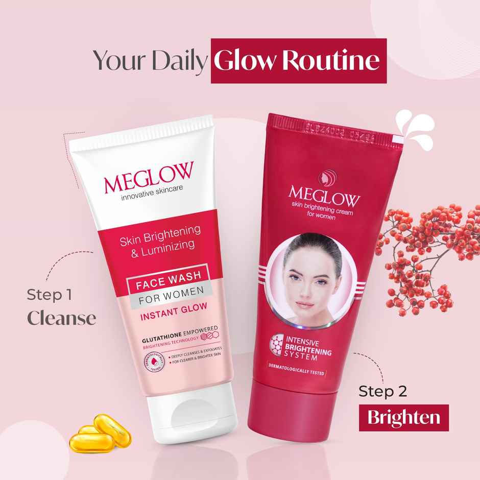 Meglow Women Skin Brightening Cream for Glowing & Clear Skin