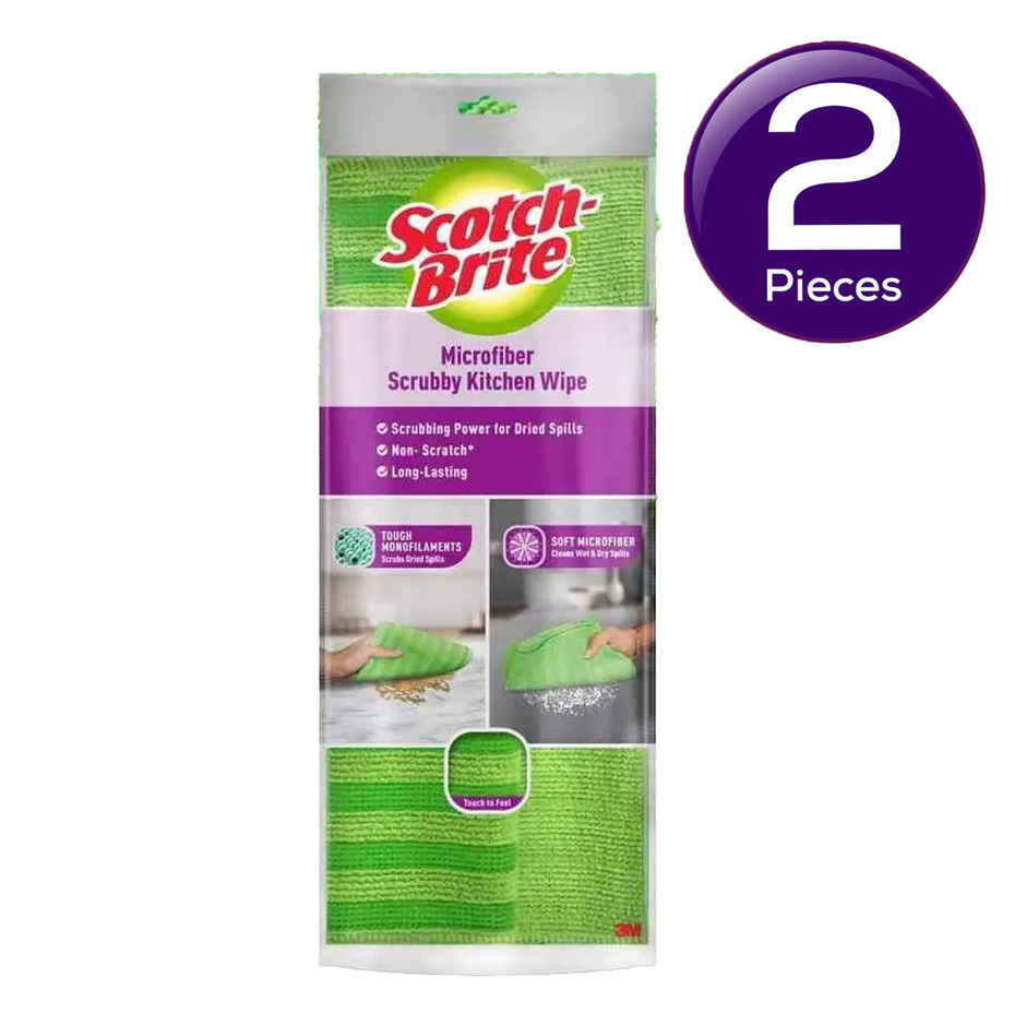 Scotch-Brite Microfiber Scrubby Kitchen Wipe Combo - Buy at ₹360 Online ...
