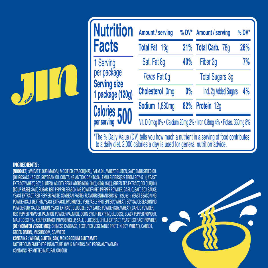 OTOKI Jin Ramen Mild Flavor Noodle Single Pack