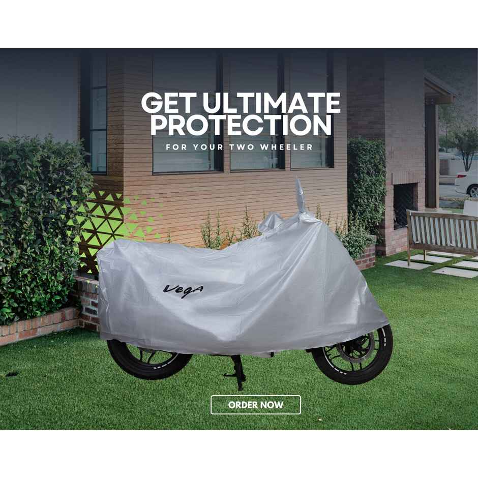 VEGA Universal Bike Cover UV Protection | Dustproof & Waterproof | Silver Matty | Bike-Scooter