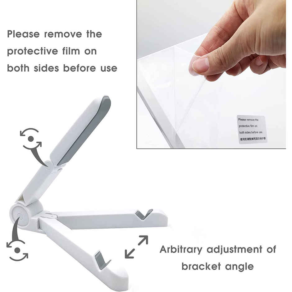 Desidiya 3D Acrylic Writing Board with Pen & Light, LED Message Board for Endless Creativity, Rewritable Standalone Memo Board for Home and Office (15 x 15 CM)