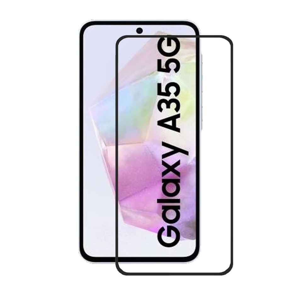 Techvor Tempered Glass for Samsung Galaxy A35 5G & A55 5G With Easy Installation Kit for Smartphone