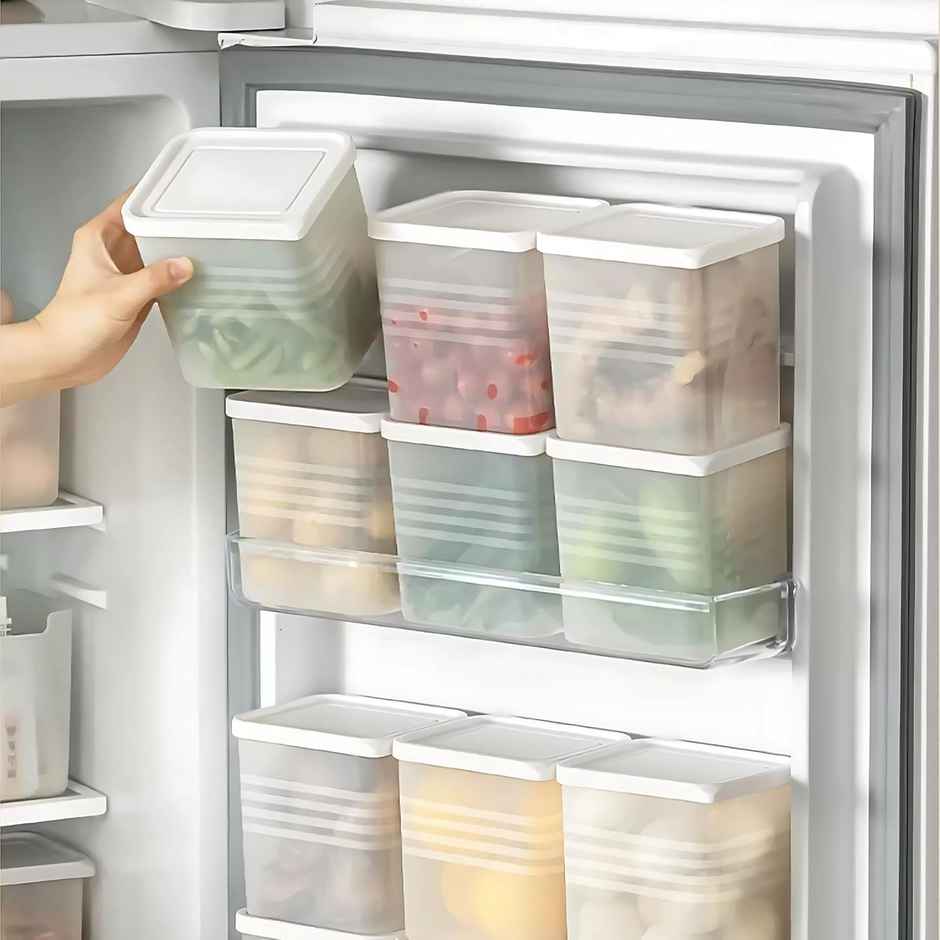 Perpetual Fridge Storage Boxes Freezer & Refrigerator Organizer Containers Kitchen Storage - 1200ml