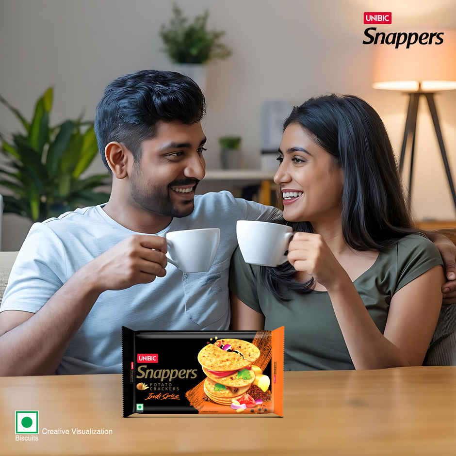 UNIBIC Snapper Indi Spice Flavoured Crackers | Cholesterol-Free And Trans Fat-Free Combo