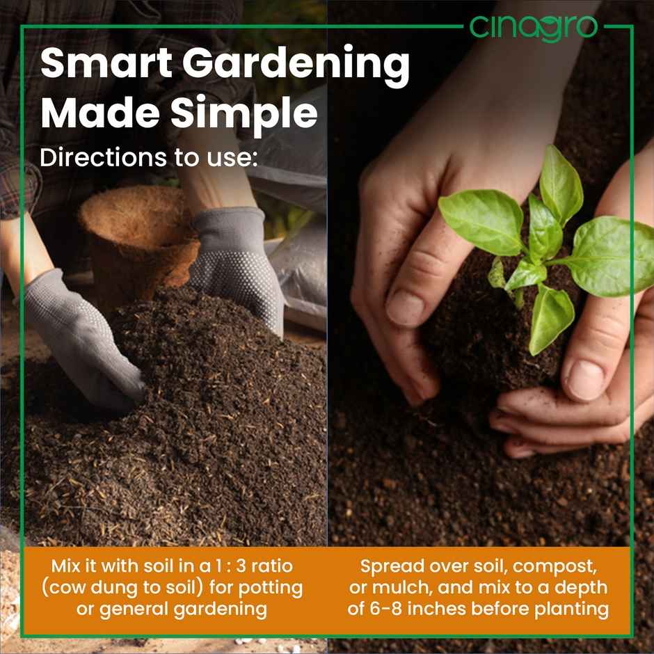 Cinagro Organic Manure Fertilizer For Plants & Home Gardening