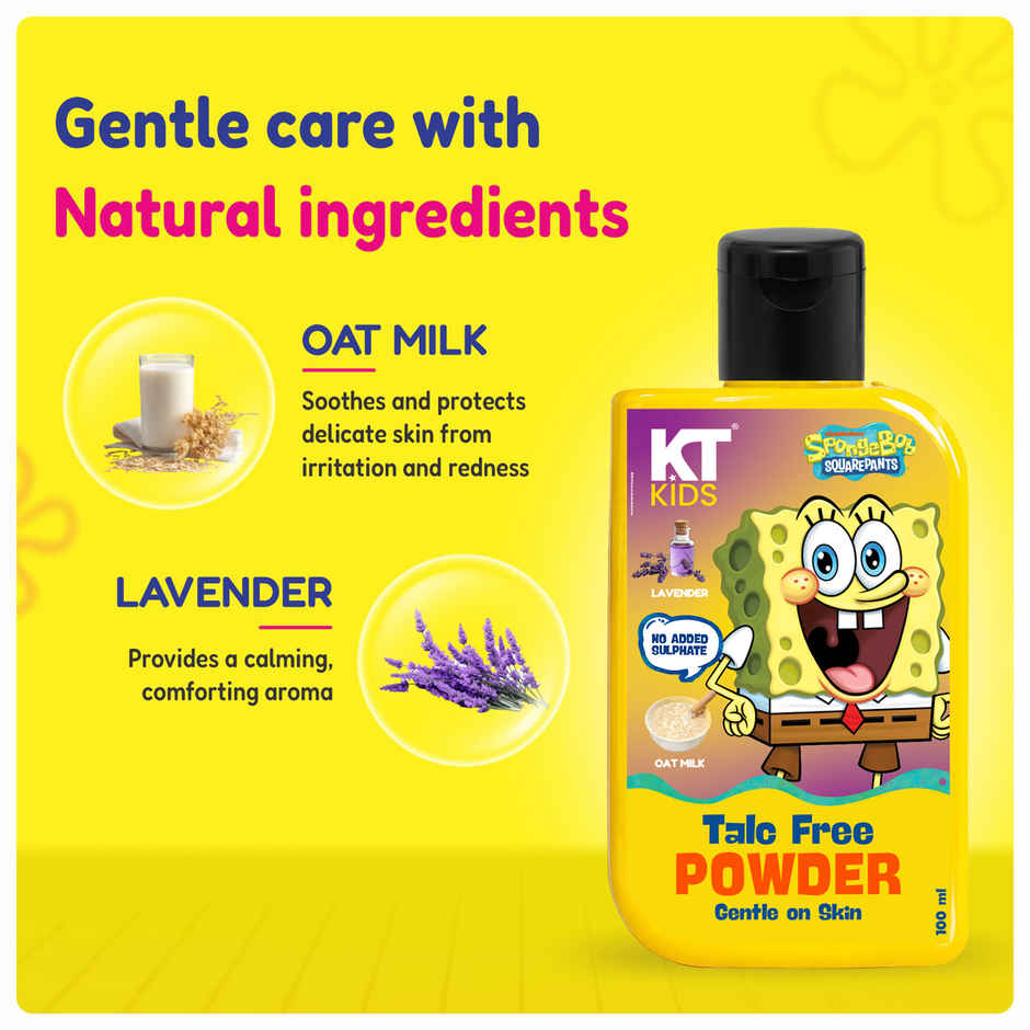KT Kids Powder | Talc-Free Daily Care with Oat Milk & Lavender