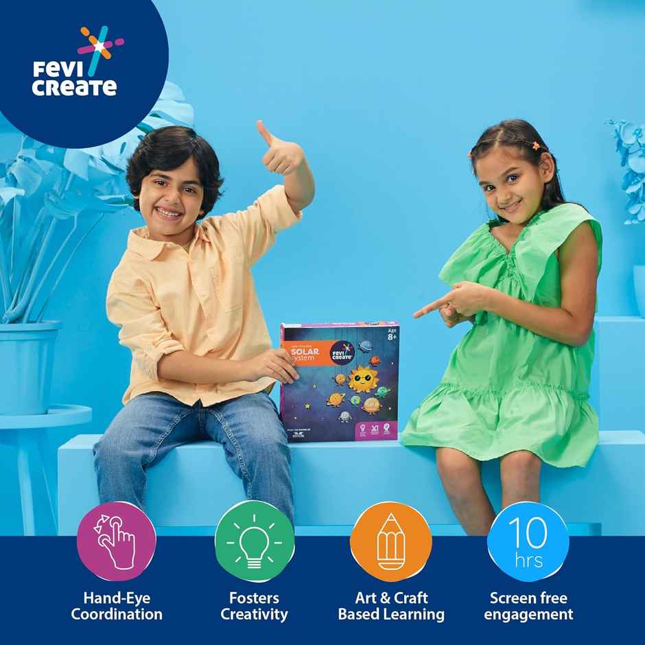 Fevicreate Science Simplified DIY Solar System Educational Game for Kids