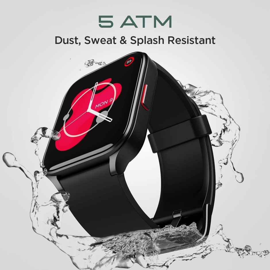 boAt Wave Max Smartwatch | 1.78" AMOLED Display - Charcoal Black