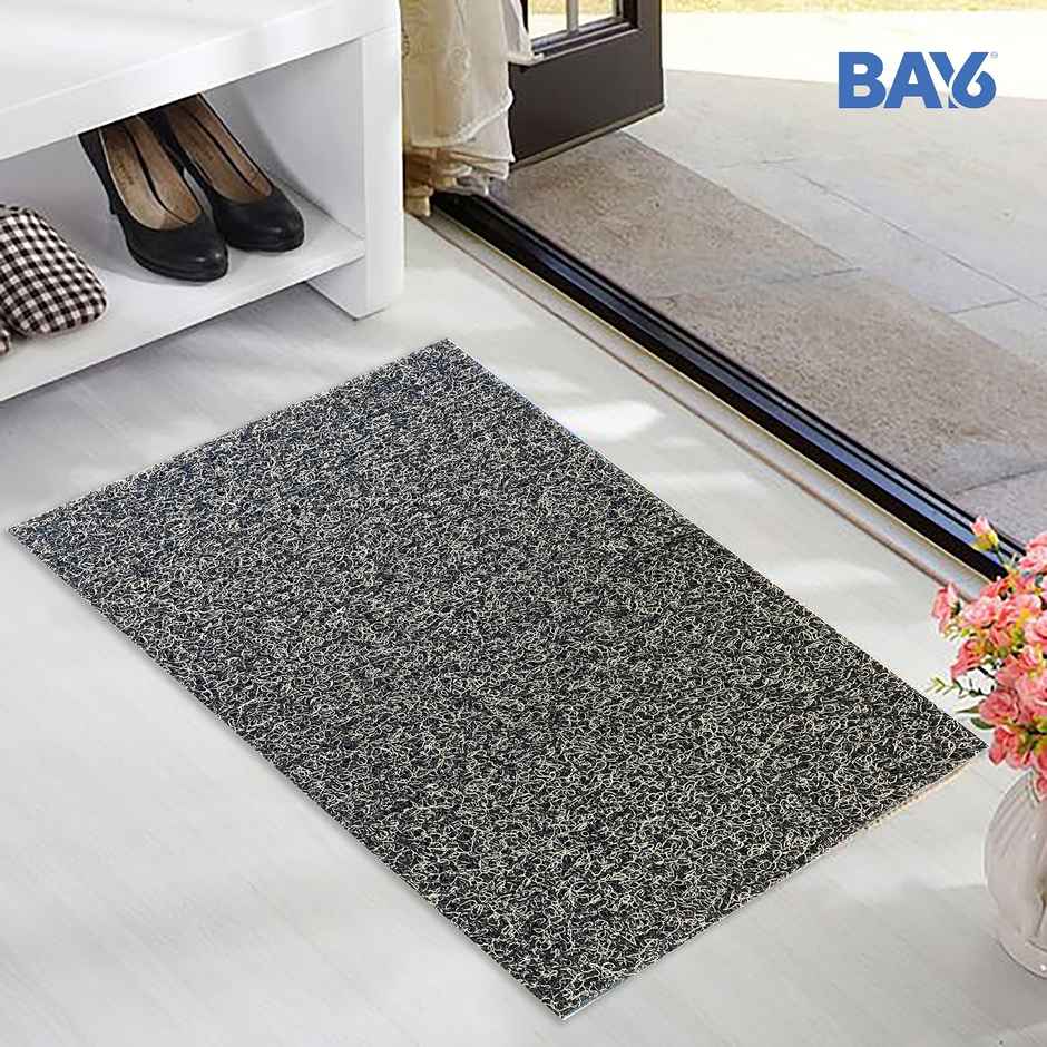 BAY6 PVC Anti-Skid Outdoor Mat - Grey 35 x 60 cm