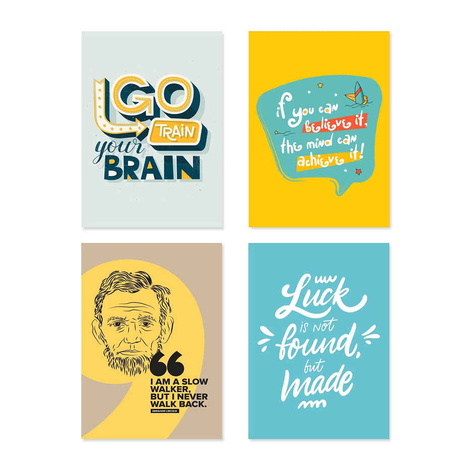 Paper Plane Design Wall Posters For Office Decor | Set of 10 | Size | 12 Inch x 18 Inch | D7