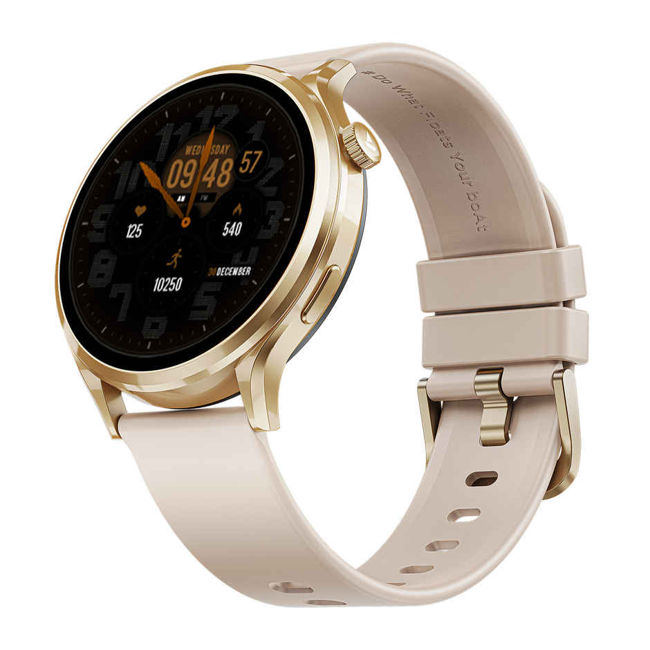 boAt Lunar Discovery Pro Smartwatch, 1.39" HD, Metal, SOS, HR/SpO2, Cherry Blossom