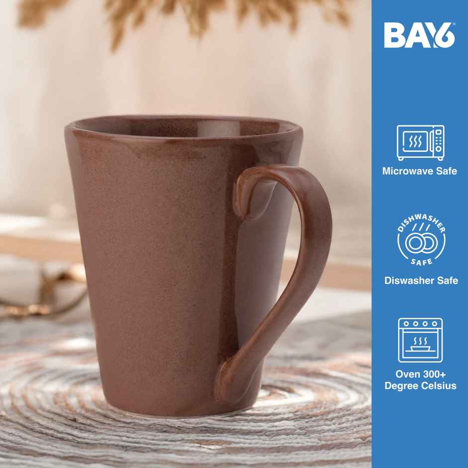 BAY6 Porcelain Coffee Mug Conical Coffee Mug 300ml Reactive - Amaco
