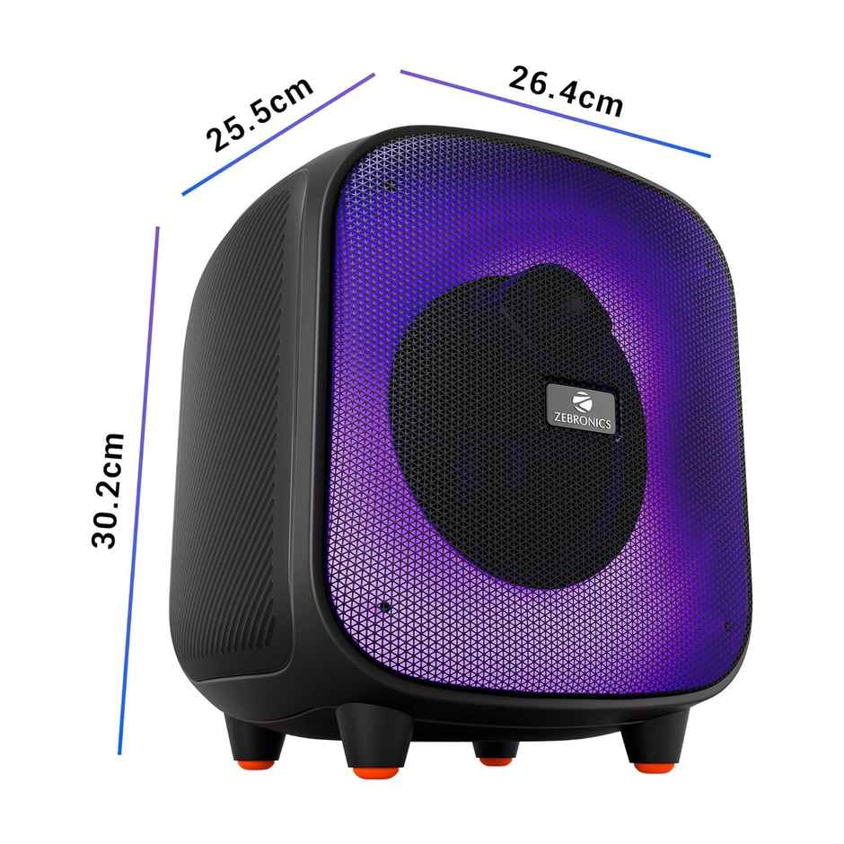 Zebronics Sound Feast 800 Portable Party Bluetooth Speaker| 55W | 9 h Playback |6.5 inch |6.3mm Mic