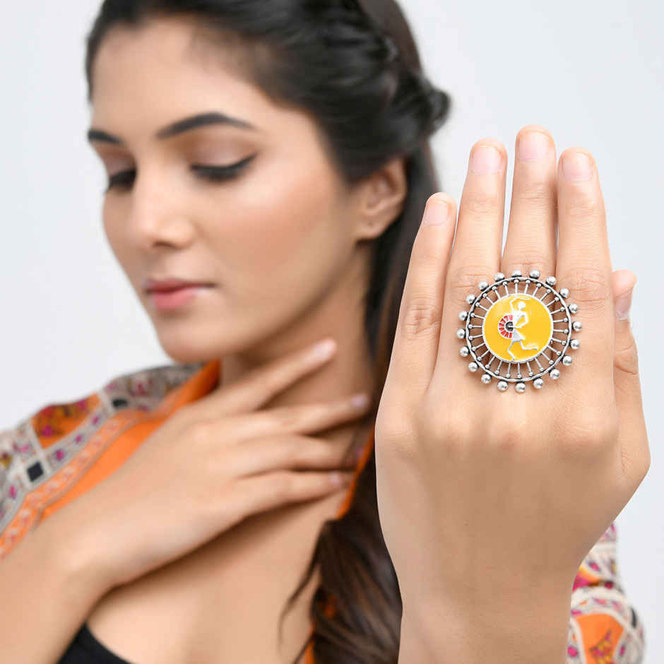 Voylla Warli Dholida Ring