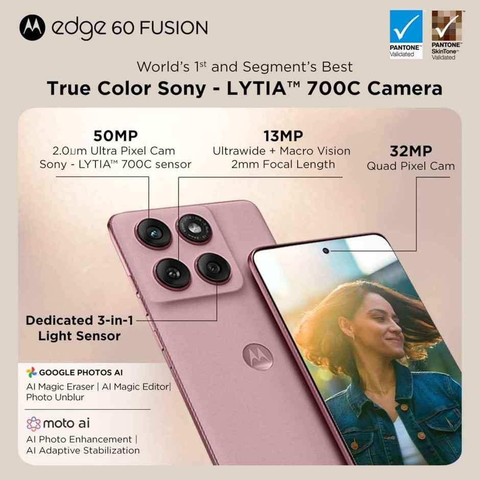 Moto Edge 60 Fusion 8GB 128GB Pantone Zephyr