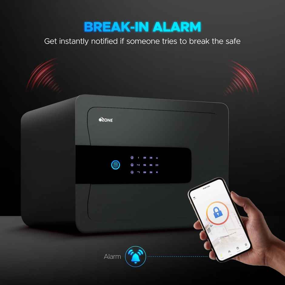 Ozone Acura 11 Life | Wi-Fi Fingerprint Digital Safe Locker for Home & Office | 30 Litres