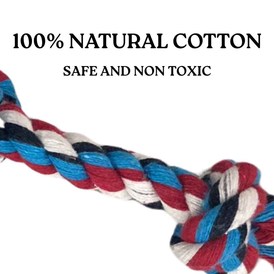 Payton Perry Cotton 2 Knot Rope Chew Toy | Multicolour