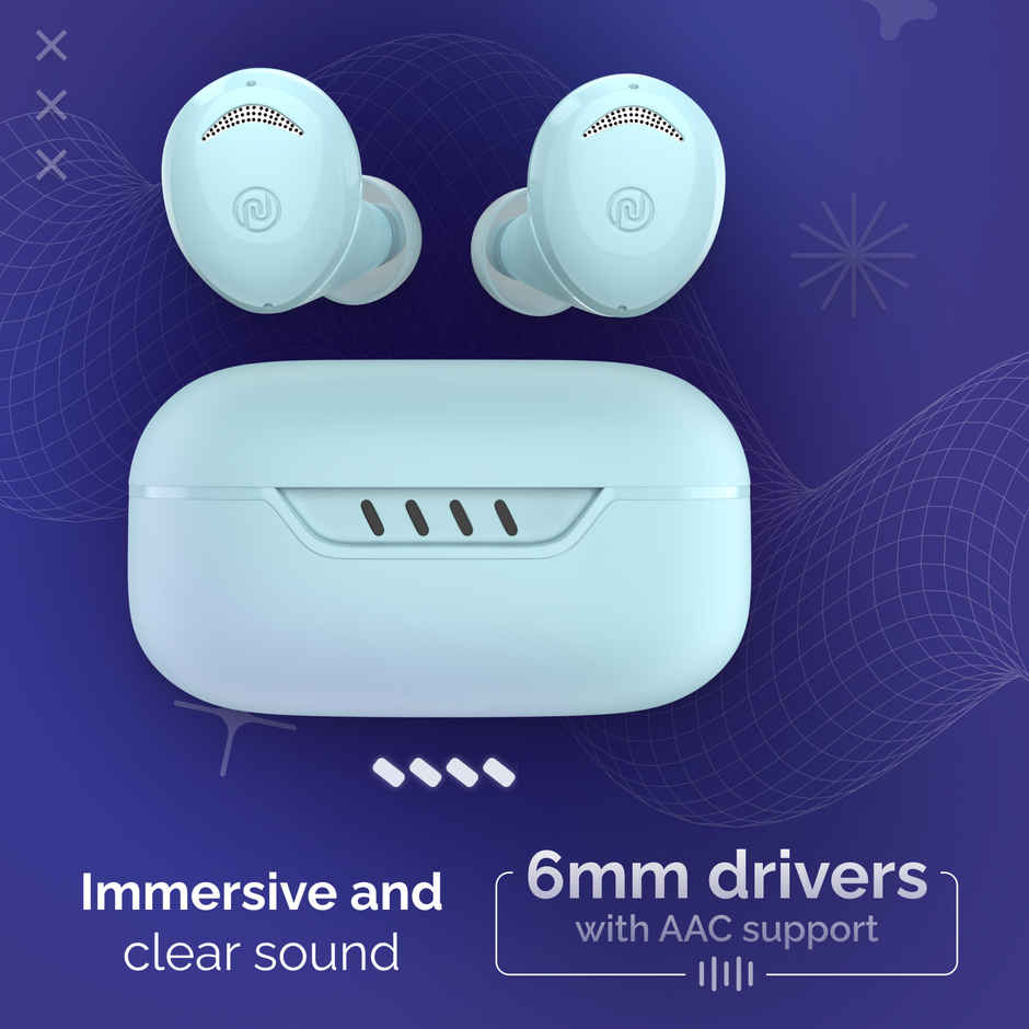 Noise Buds Trance 45H Battery Low Latency-up to 40 ms Instacharge TWS Earbuds | True Blue