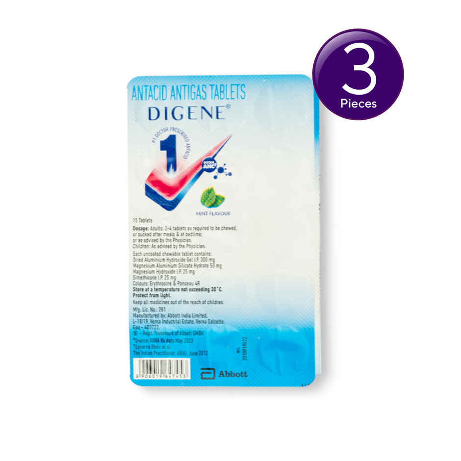 Digene Mint Flavour Tablets Combo