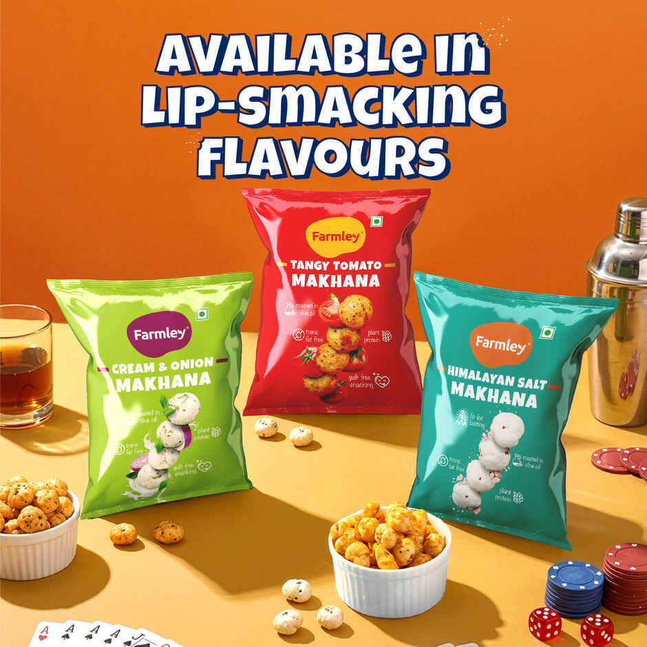 Farmley Himalayan Salted Makhana Roasted In Olive Oil Healthy Snacks