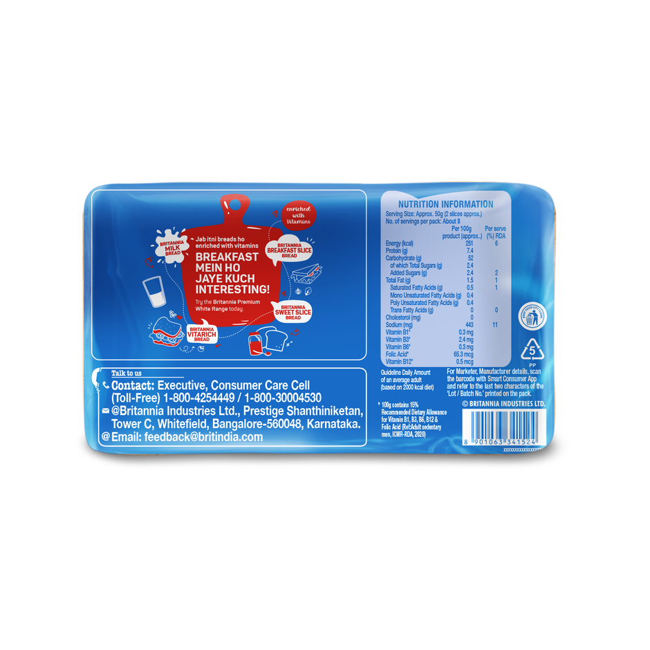 Britannia Vitarich Sandwich Premium White Bread