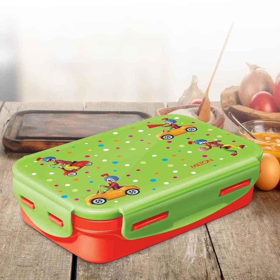 Milton Steely Deluxe Mini Inner Steel Kids Tiffin Box | Red