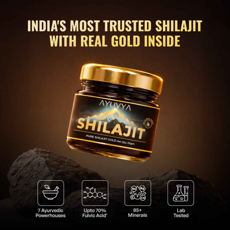 Ayuvya Shilajit Resin | High Quality & Pure