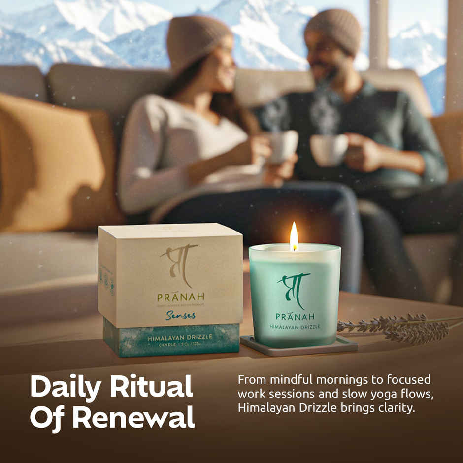 Pranah Senses | Himalayan Drizzle | Scented Candle