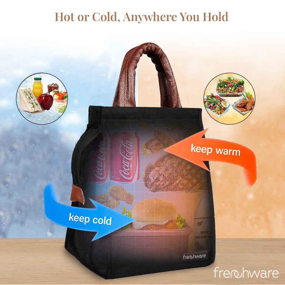Frenchware Insulated Lunch Bag | Black