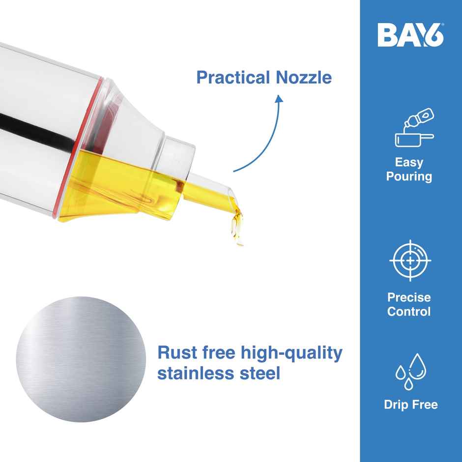 BAY6 Steel Oil Dispenser - 500 ml