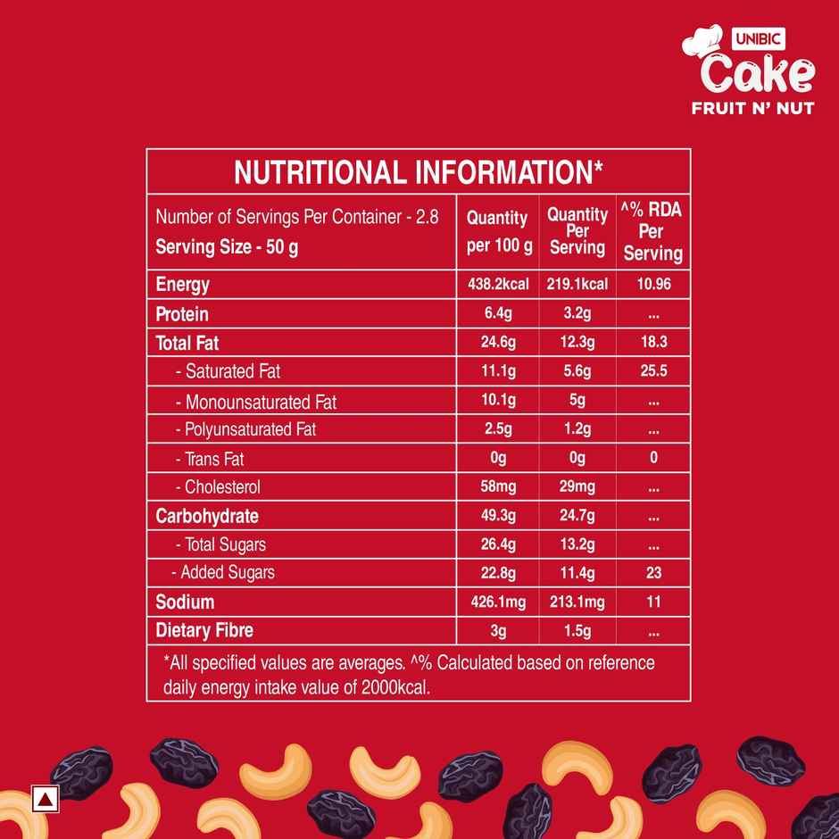 UNIBIC Fruit N' Nut Cake | Bakery Delight