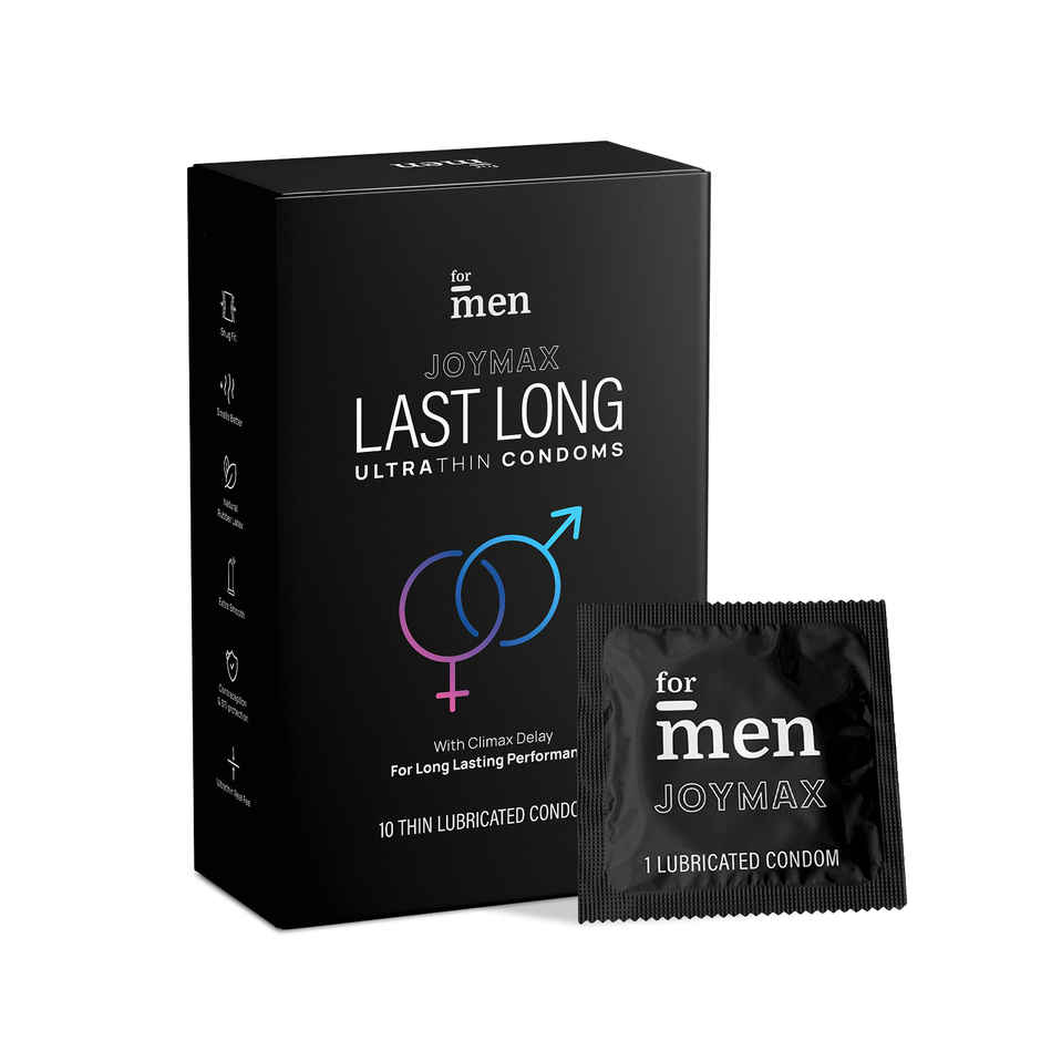 ForMen JOYMAX Last Long Ultra Thin Delay Condoms | For Climax Delay & Comfort