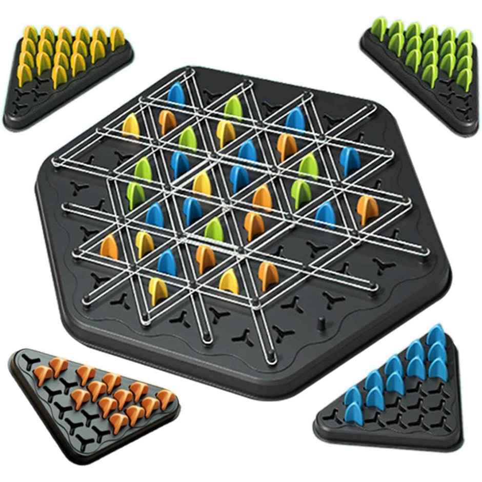Kidology Chain Triangle Chess Board Game Toy For Kids & Adults