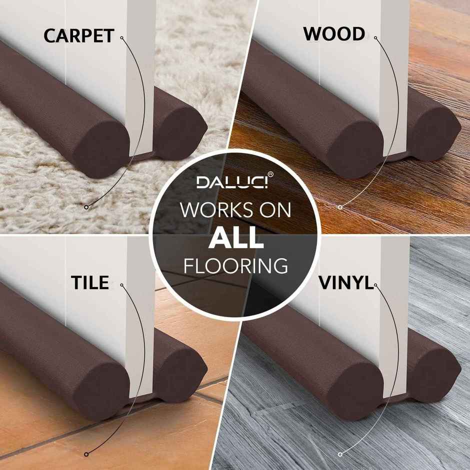 Daluci Door Sealing Strip | Pack Of 3 | Brown