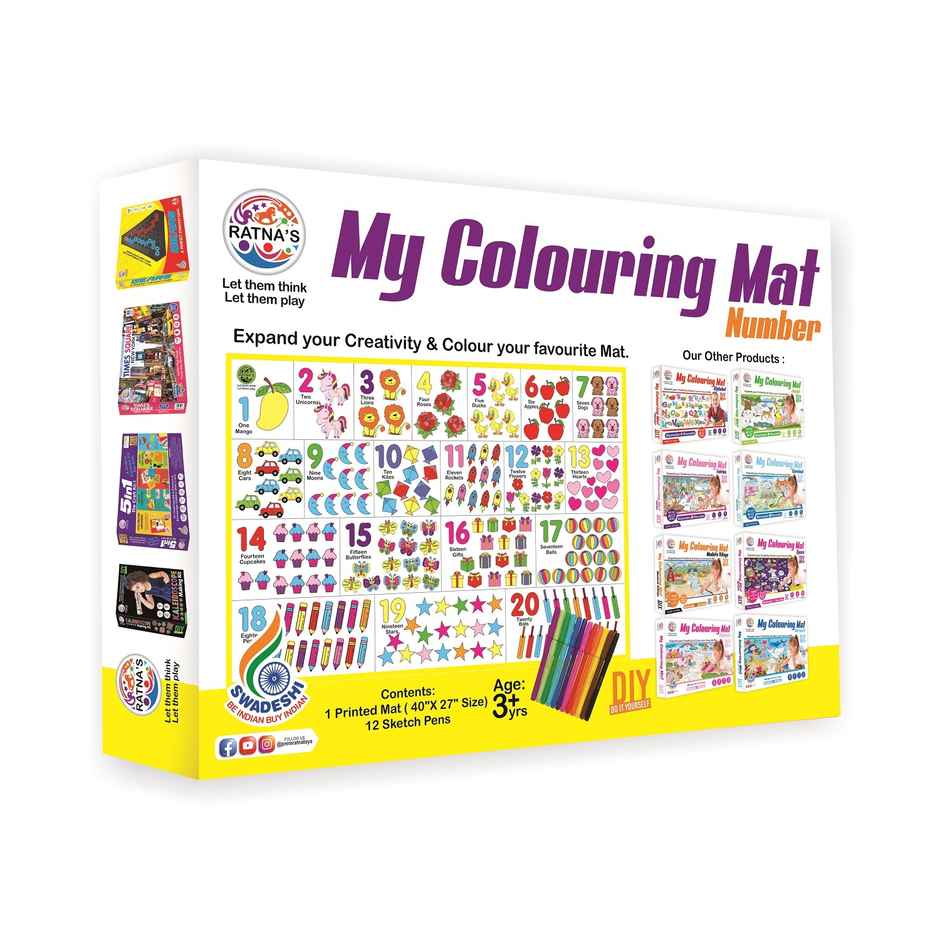 Ratna's My Colouring Mat Number