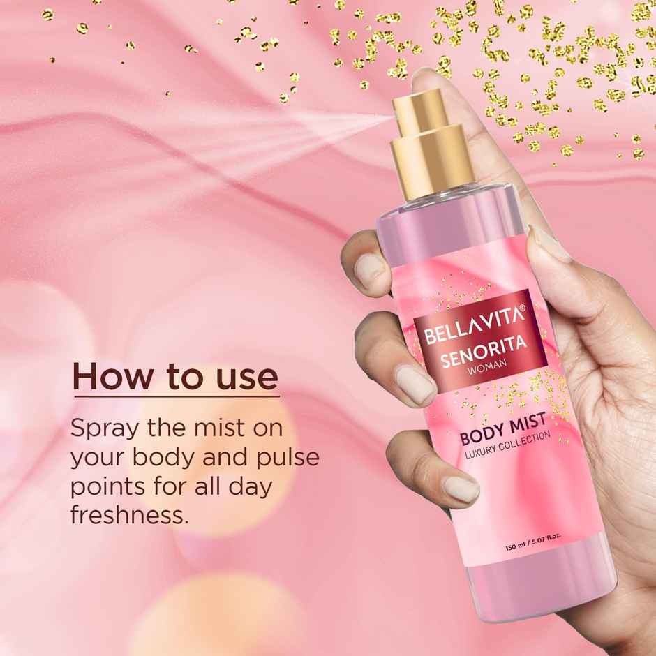 Bella Vita Organic Luxury Senorita Woman Body Mist Perfume For Women