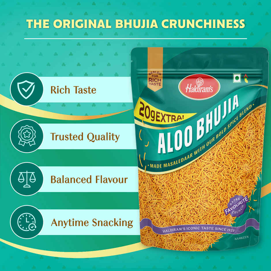 Haldiram's Aloo Bhujia | Crunchy Savory Snack