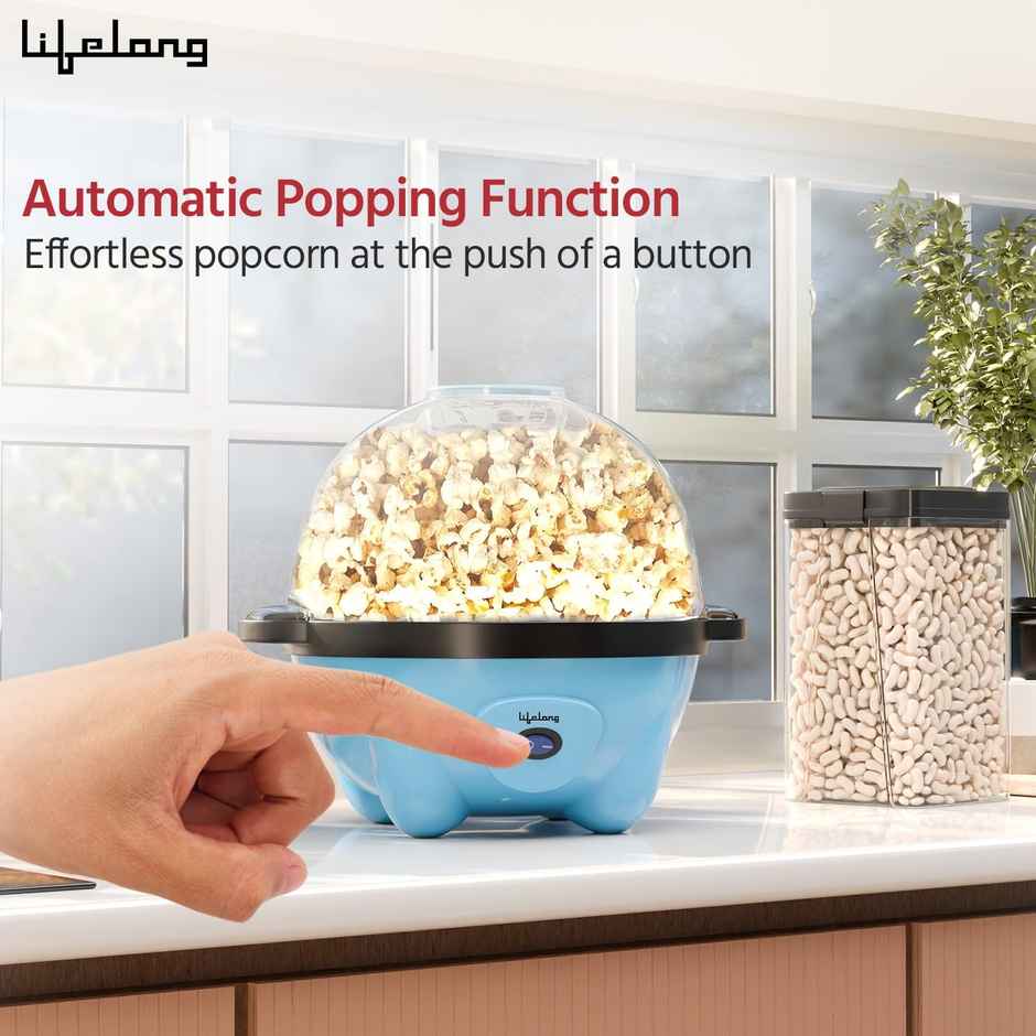 Lifelong Electric Popcorn Maker Machine for Home | Non Stick Popper | Use with Oil (LLEPM09)
